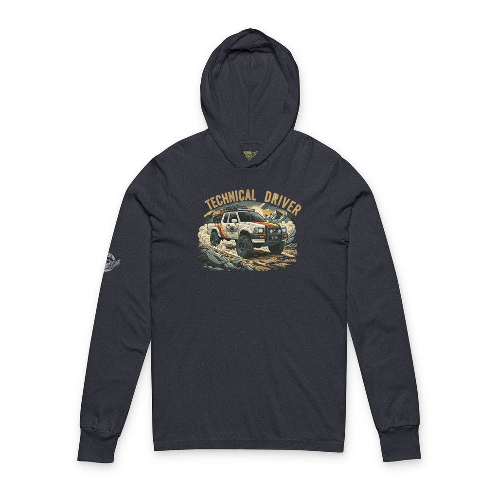 Technical Platform Unisex Hooded Long Sleeve Tee