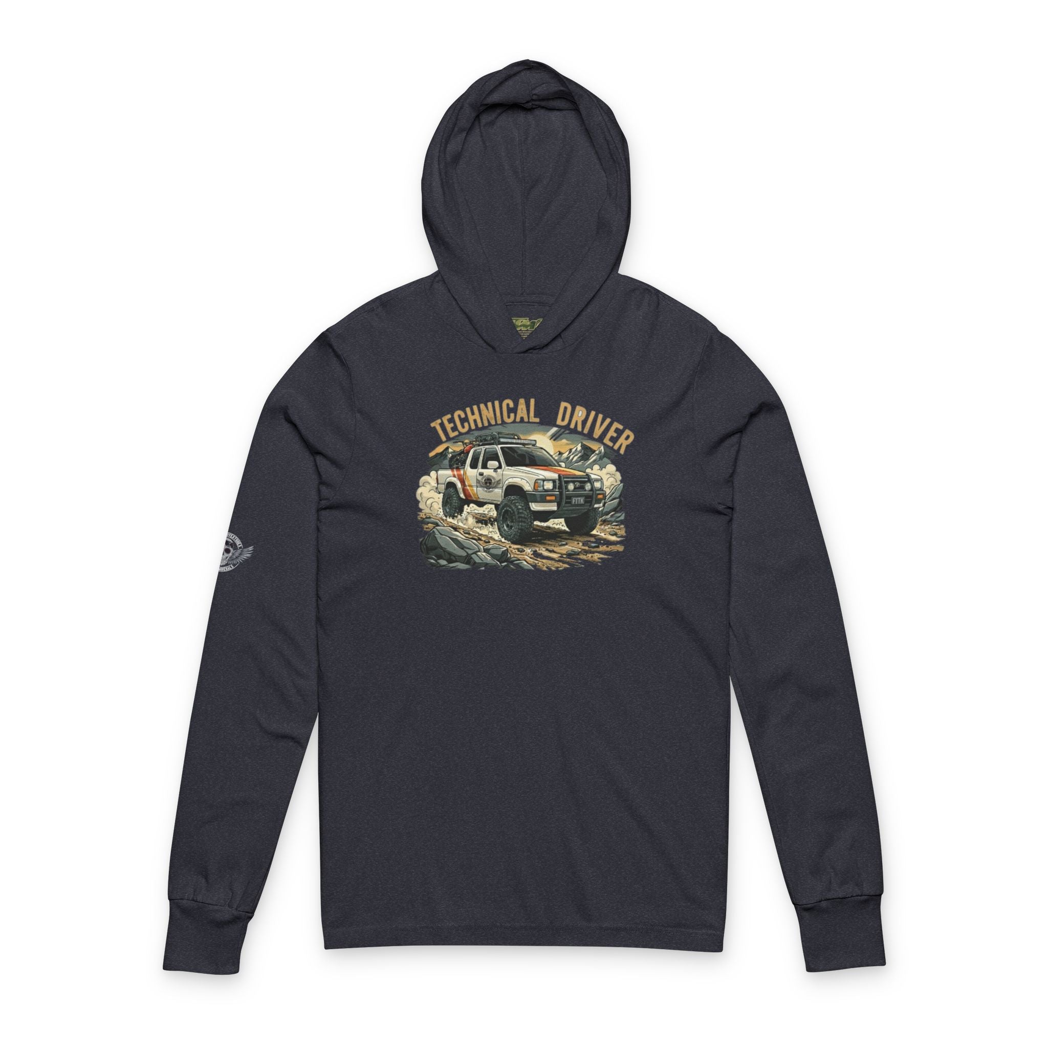 Technical Platform Unisex Hooded Long Sleeve Tee