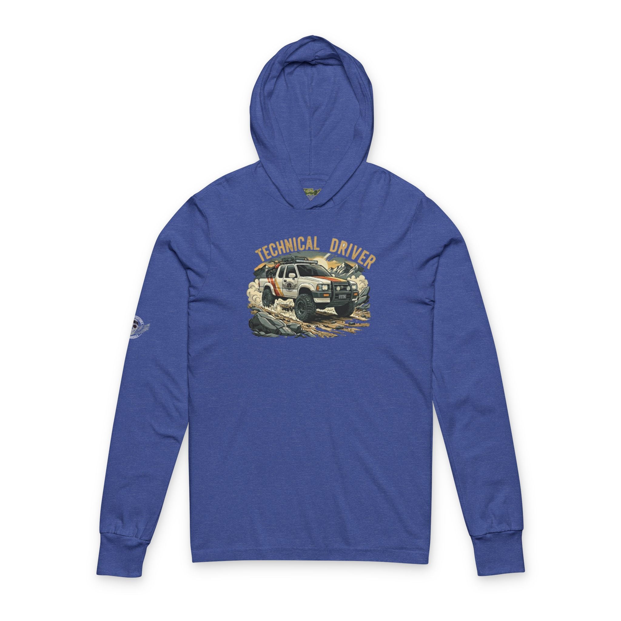 Technical Platform Unisex Hooded Long Sleeve Tee