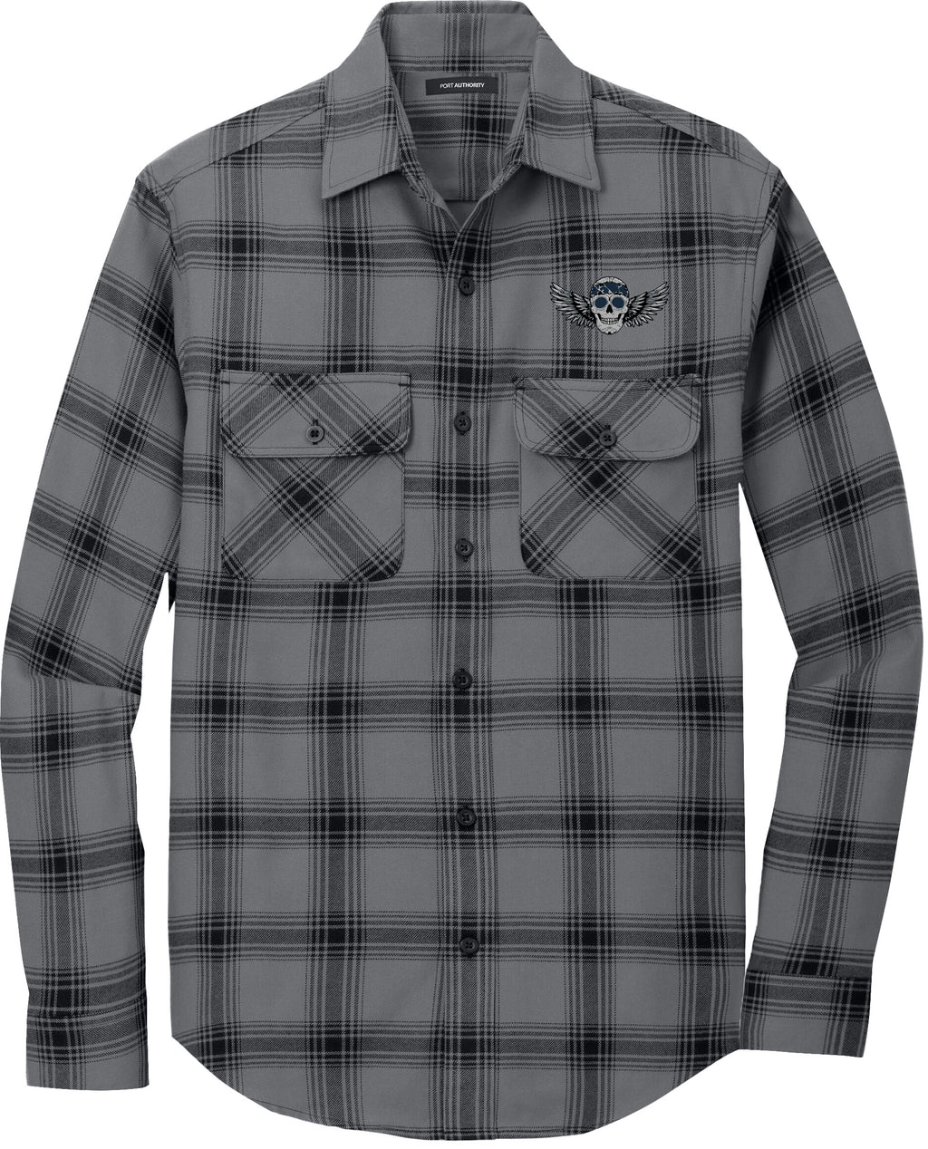 WINGED SKULL Flannel Shirt