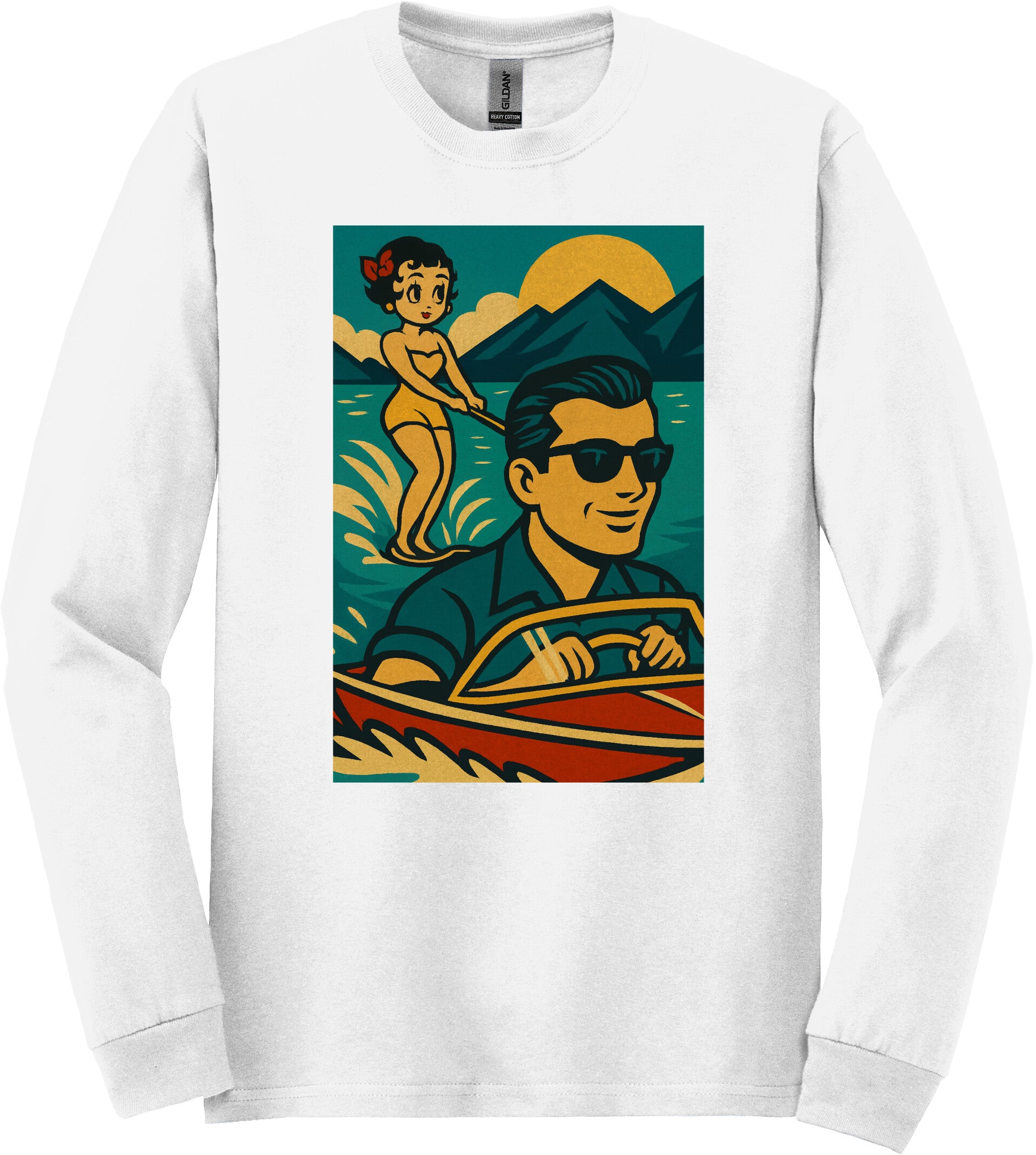 Retro Waves Long Sleeve T-Shirt