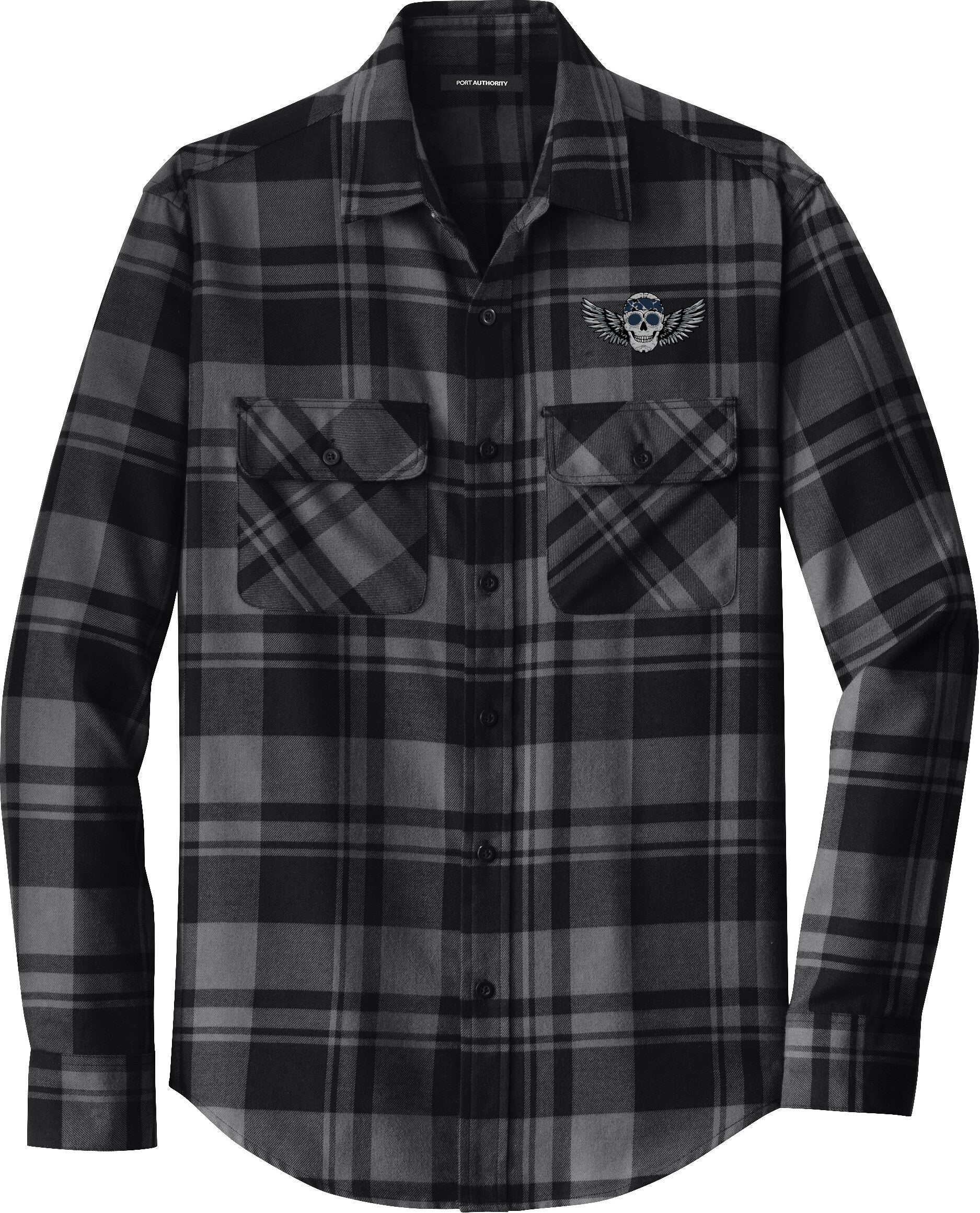 WINGED SKULL Flannel Shirt